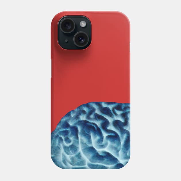 Isolated brain Phone Case by happyantsstudio