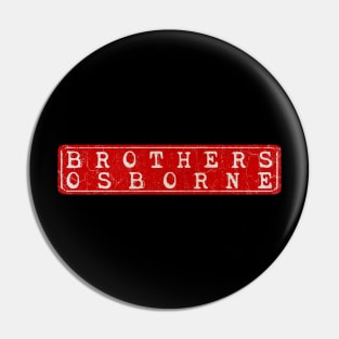 vintage retro plate Brothers Osborne Pin