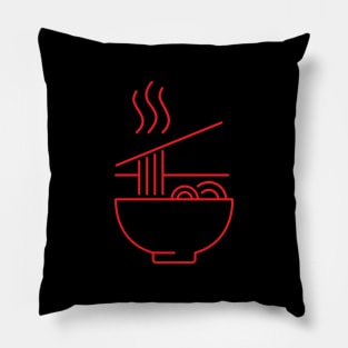 hot ramen bowl Pillow