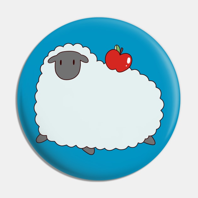 Apple Sheep Pin by saradaboru