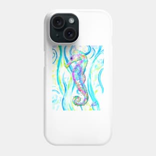 Seahorse Swimming in the Ocean Phone Case