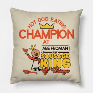 Hot Dog Eating Champion at Abe Froman Pillow