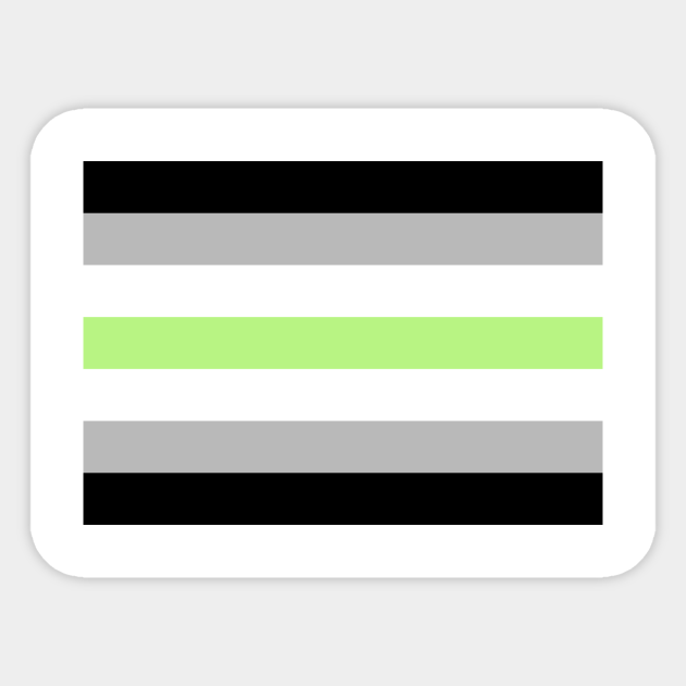 Agender Pride Flag Agender Sticker Teepublic Agender Pride Flag Agender Sticker Teepublic