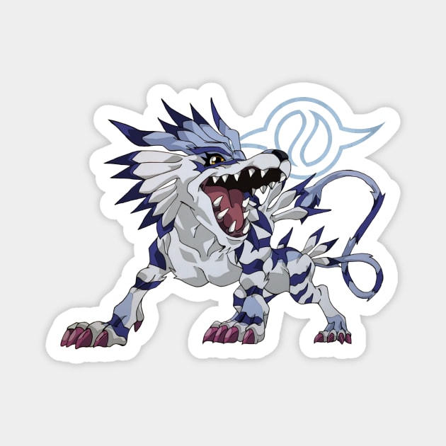 Garurumon Magnet by Bajingseng