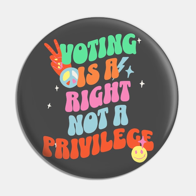 Voting is a Right not a Privilege Pin by Pixels, Prints & Patterns