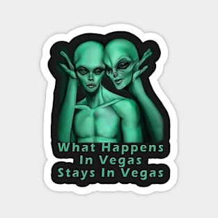 Aliens In Vegas design Magnet