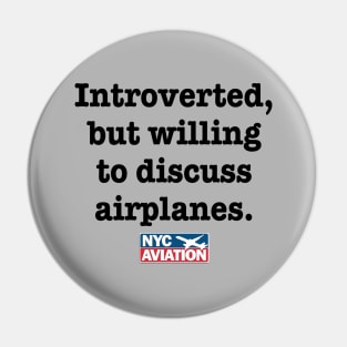 Introverted, but… (Black) Pin