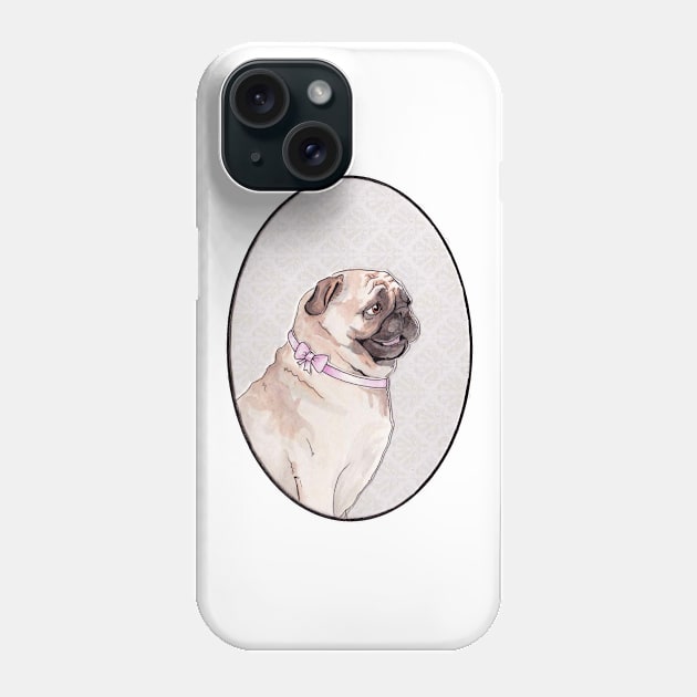 Mrs. Pug Phone Case by KateBouman