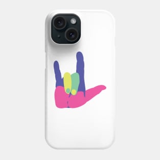 ASL ILY bright Phone Case