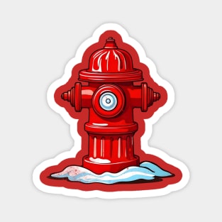 Fire Hydrant Costume a Halloween Firefighter Man Magnet