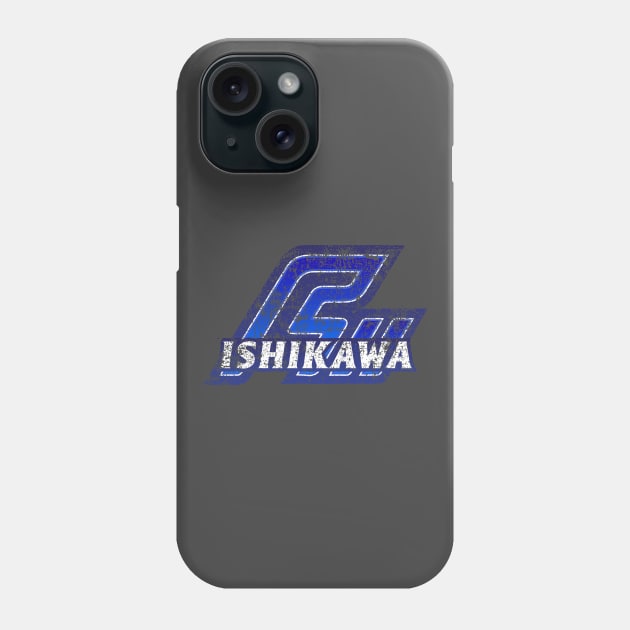 Ishikawa Prefecture Japanese Symbol Distressed Phone Case by PsychicCat