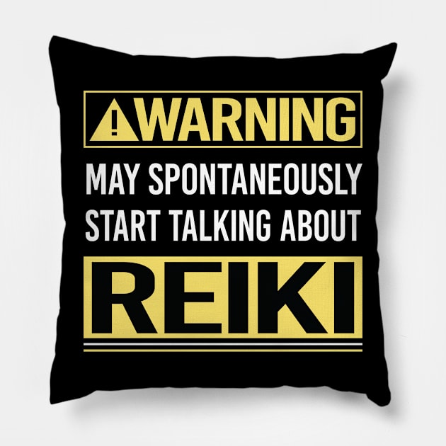 Warning About Reiki Pillow by Happy Life