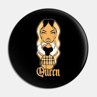 Queen Doll girl Brown-Out v1 Pin