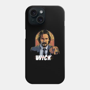 John Wick and dog Phone Case