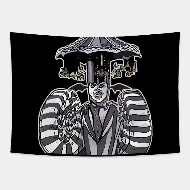 Attention Kmart Shoppersbeetlejuice Tapestry by FanboyMuseum