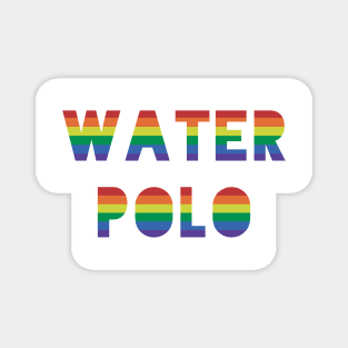Water Polo Rainbow Pride Magnet