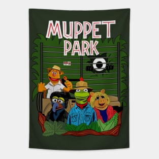 Jurassic Park Muppet Movie Mashup Tapestry