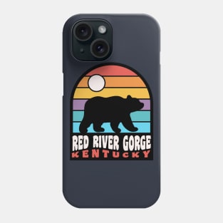 Red River Gorge Kentucky Hiking Bear Badge Phone Case