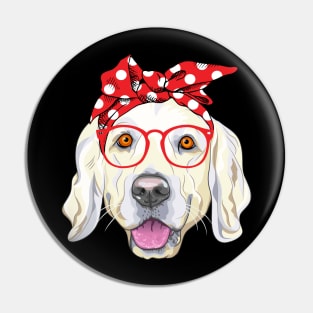 Golden Retriever Bandana Pin