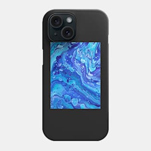 Liquid Cerulean - Abstract Acrylic Pour Phone Case