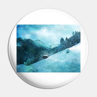 Snow Covered Mountain Pin