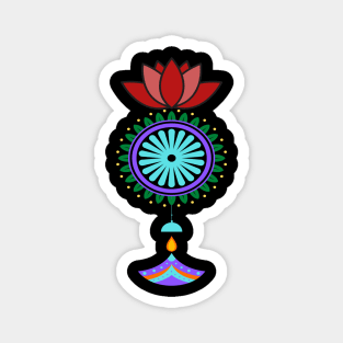 Pendant spiritual with lotus flower Magnet