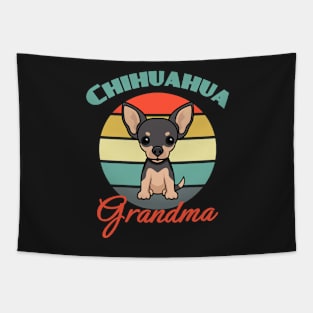 Chihuahua Grandma Dog puppy Lover Cute Tapestry