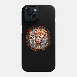 Hippie Flower Child Queen Of Everything Love Peace Happiness Phone Case