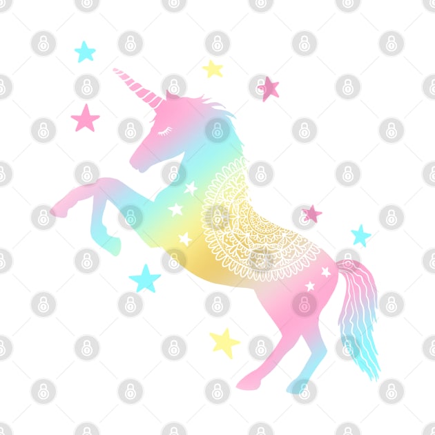 Rainbow Unicorn by julieerindesigns