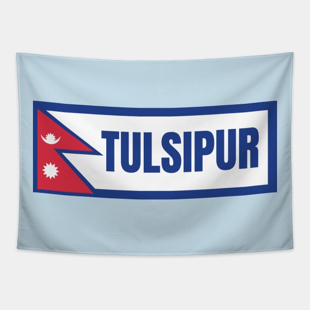 Tulsipur City with Nepal Flag Tapestry by aybe7elf