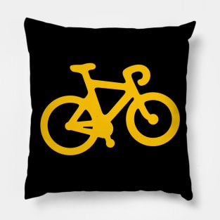 Yellow Bike Pillow