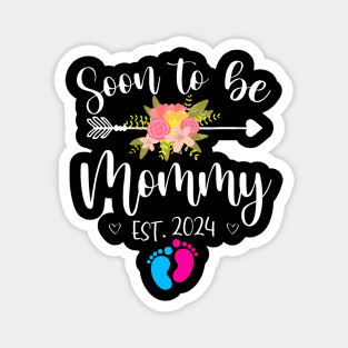 Soon To Be Mommy Est 2024 Pregnancy Announcement New Mom Magnet