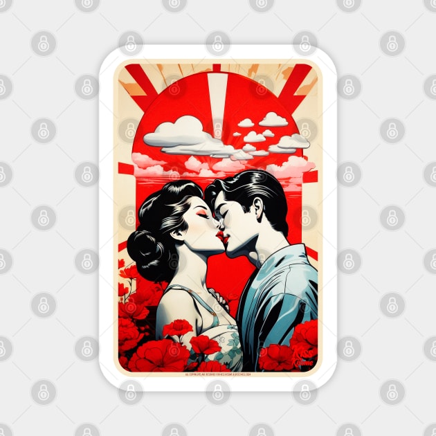 lovers in japan Magnet by DiscoKiss