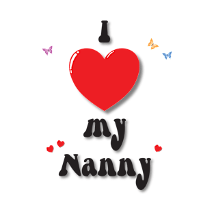 I love my nanny doodle hand drawn design T-Shirt