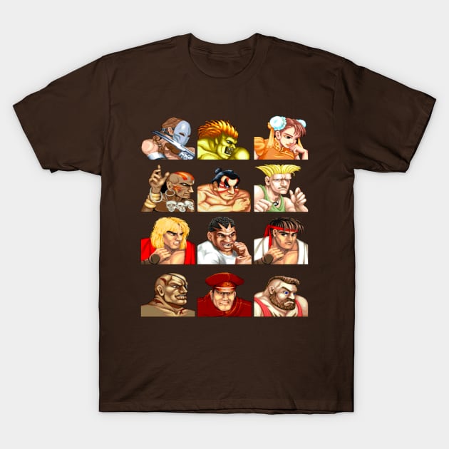 Street fighter World Warrior T shirt - Sf2 - T-Shirt