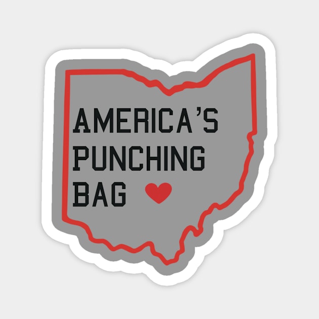 Ohio - America's Punching Bag Magnet by TheCrazyFarmer