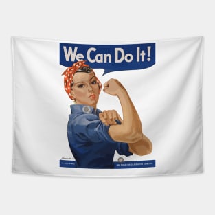 We can do it WW2 female worker poster Tapestry