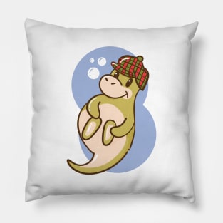 Cute Scottish Nessie with Bonnet Pillow