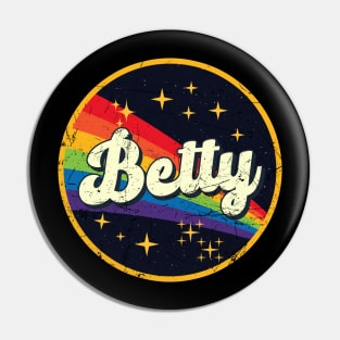 Betty // Rainbow In Space Vintage Grunge-Style Pin