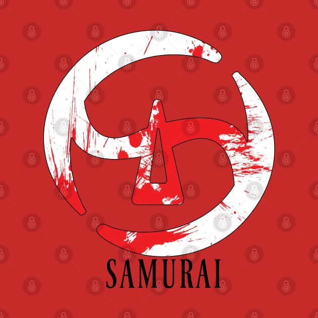 FFXIV Samurai Job Class Icon Blood Splatter by itsumi