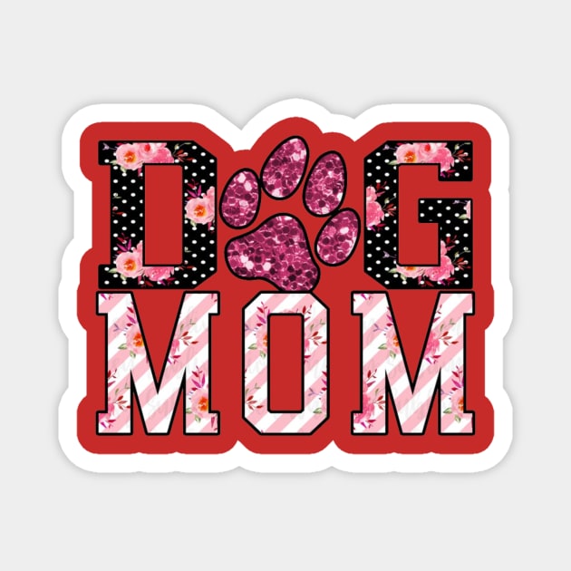 Dog mom Magnet by Hanadrawing