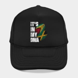 Jamaican And Guyanese Mix DNA Flag Heritage Hat