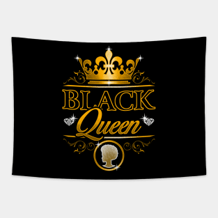 Black Queen Black Pride Design Tapestry