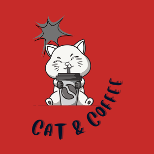 cat and coffee T-Shirt