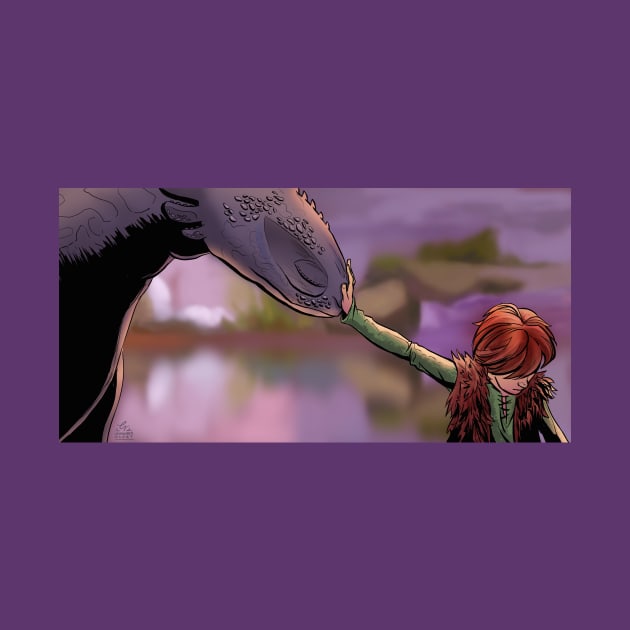 Hiccup and Toothless Forbidden Friendship by inhonoredglory