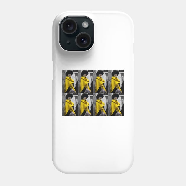 Mannequin in Yellow - Collage Phone Case by acespace