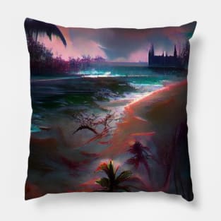 Tropical beach Pillow