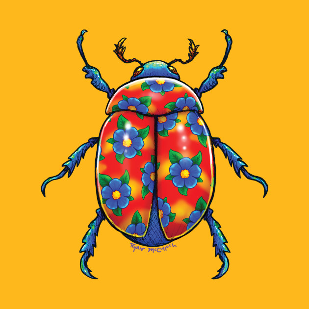 hawaiian shirt beetle by CritterArt