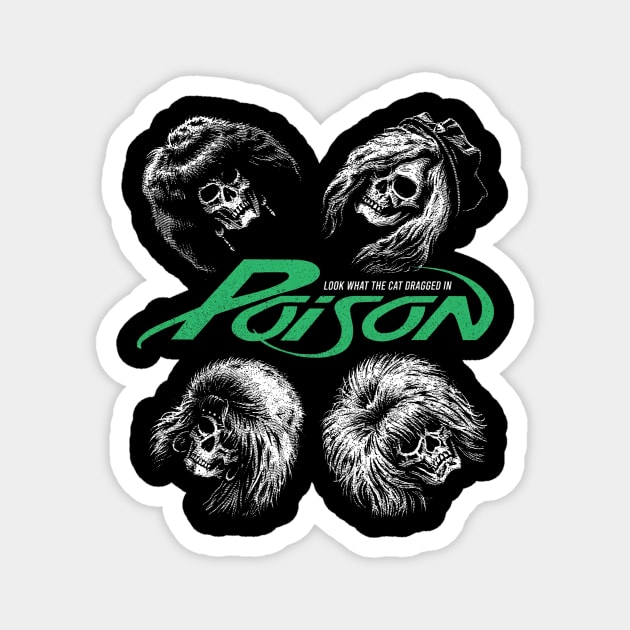 Poison skull Magnet by Press Play Ent