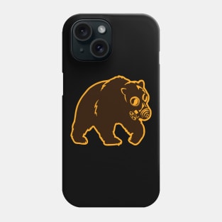 Grizzly Bear Forest Fire Smoke Mask Phone Case